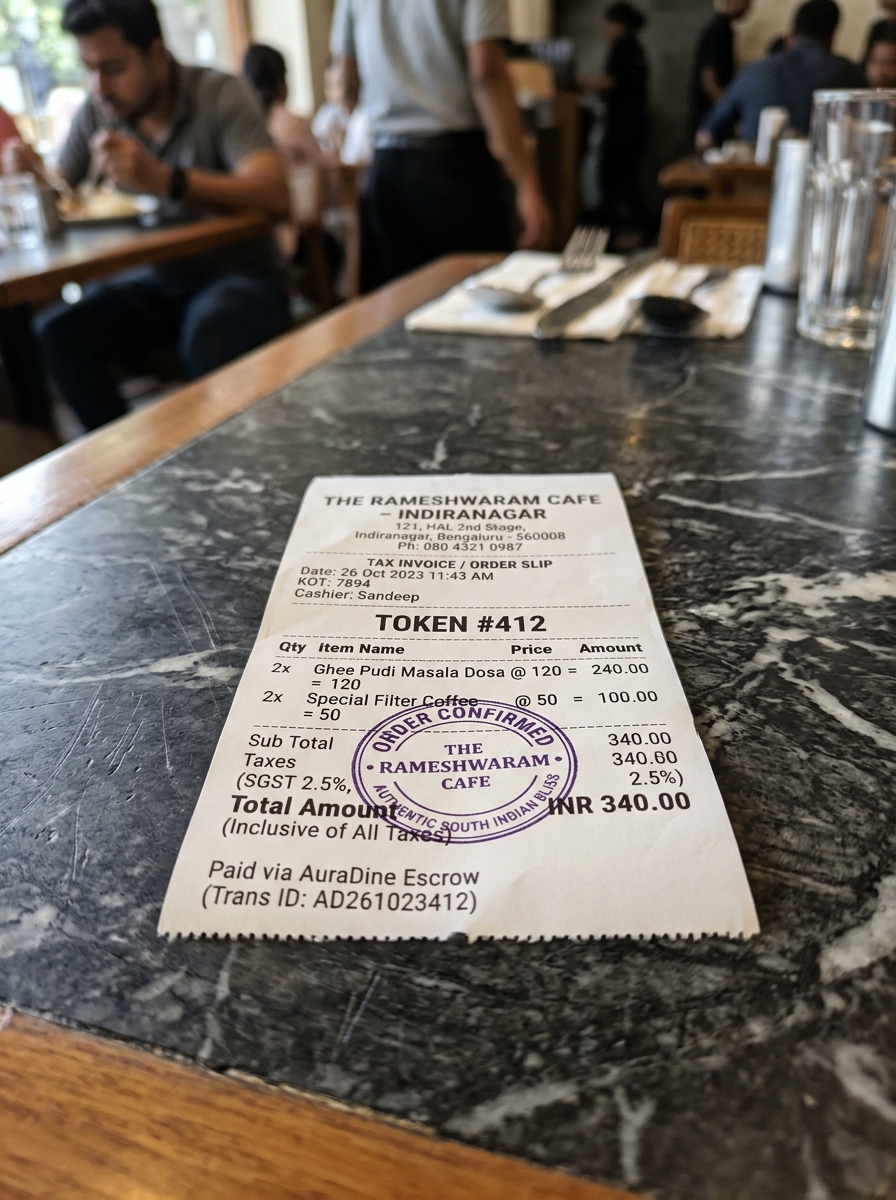 Restaurant Receipt